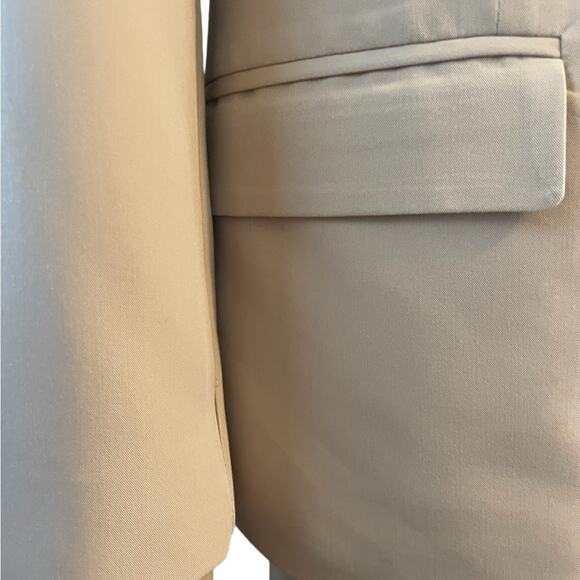 BLAZER COAT Womens XXL Khaki Stretch Double Breasted Classy Workwear - Picture 7 of 15